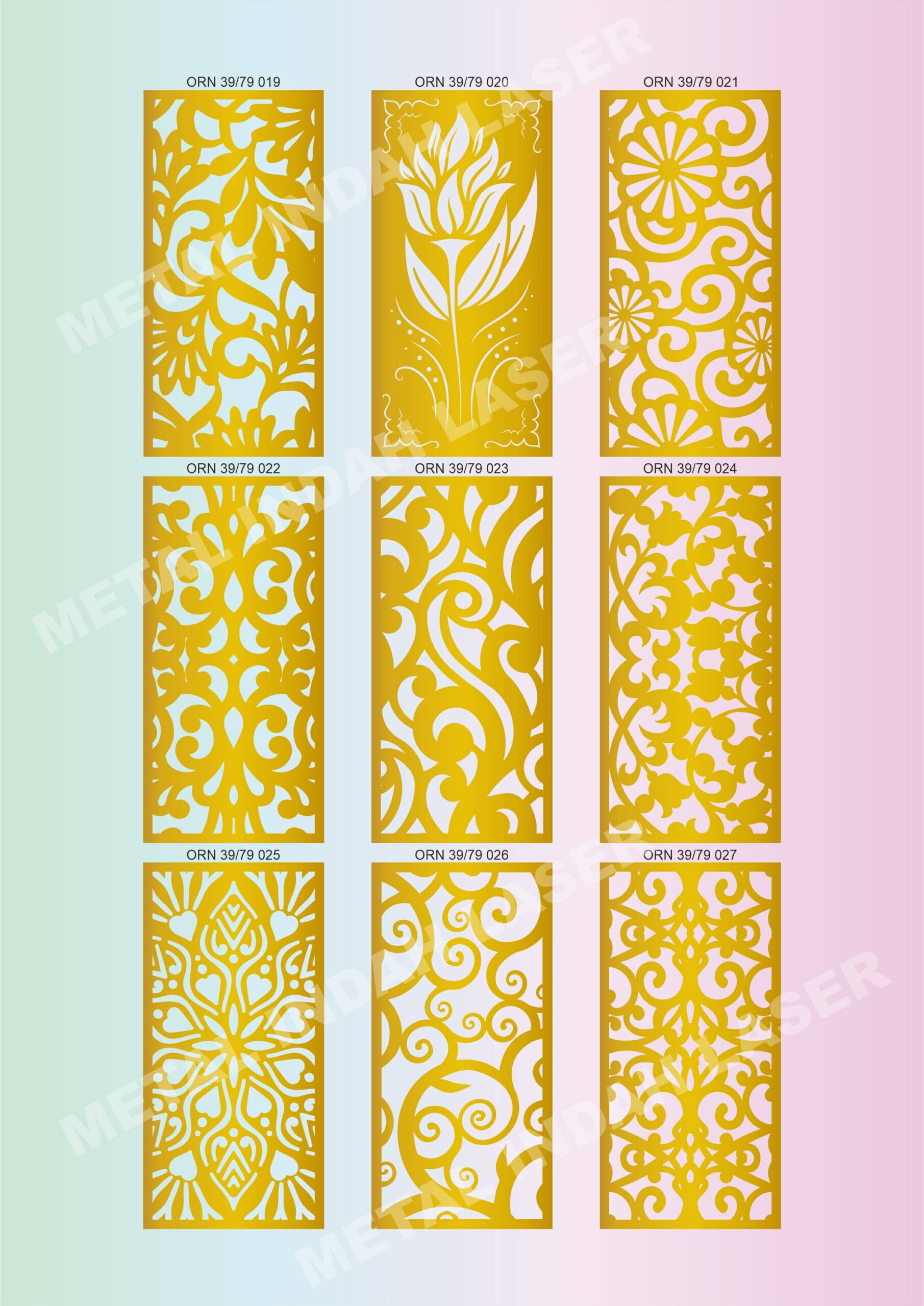 Motif Laser Cutting 39x79 7