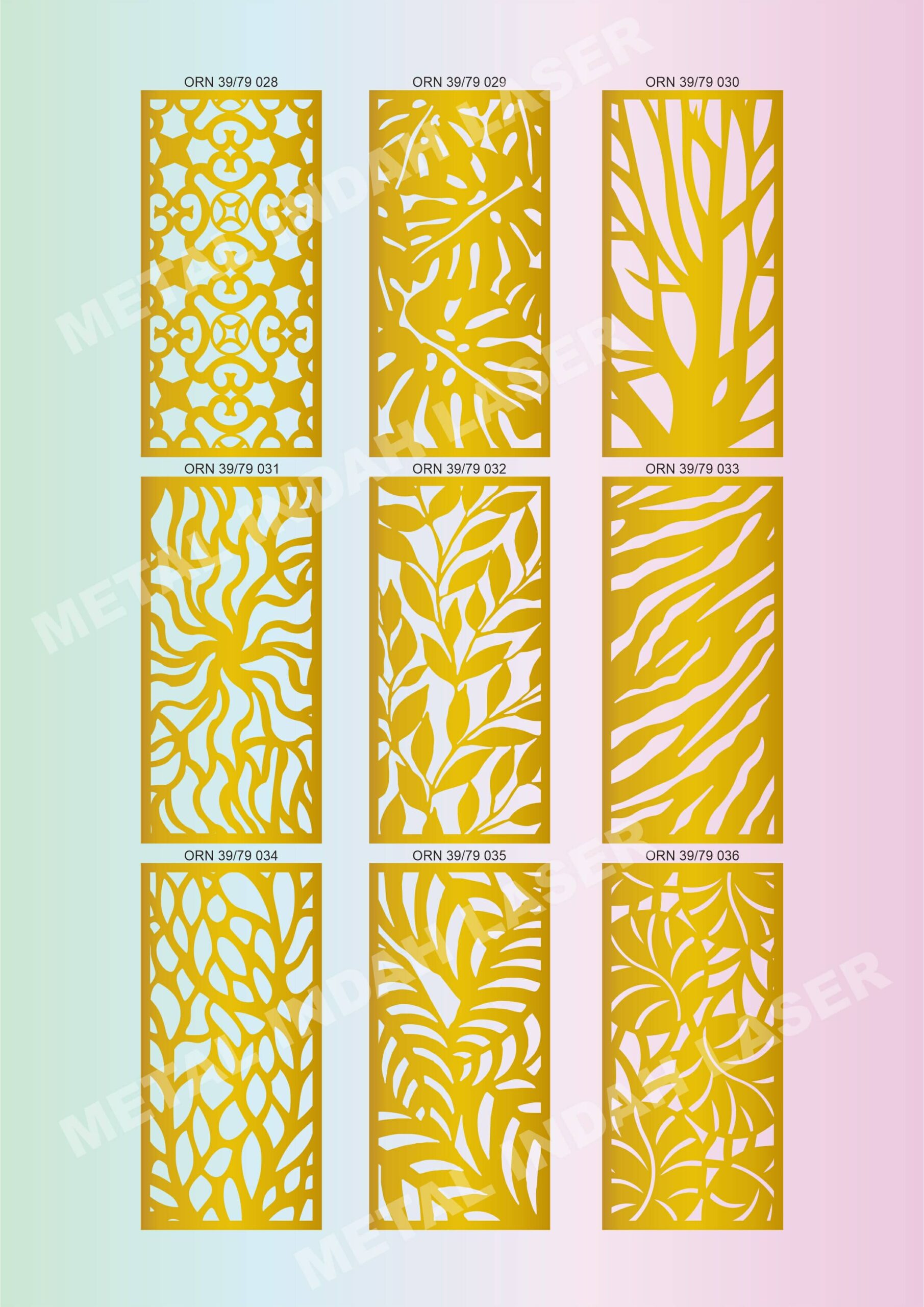 Motif Laser Cutting 39x79 6